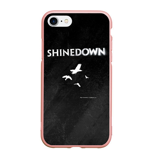 Чехол iPhone 7/8 матовый The Sound of Madness Shinedown / 3D-Светло-розовый – фото 1