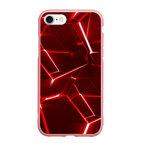 Чехол iPhone 7/8 матовый Red fault / 3D-Баблгам – фото 1