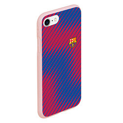 Чехол iPhone 7/8 матовый Fc barcelona барселона fc абстракция, цвет: 3D-светло-розовый — фото 2