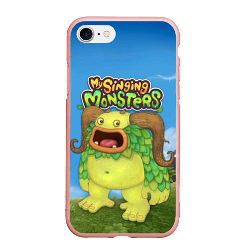 Чехол iPhone 7/8 матовый My singing monsters Избалолист Entbrat / 3D-Светло-розовый – фото 1