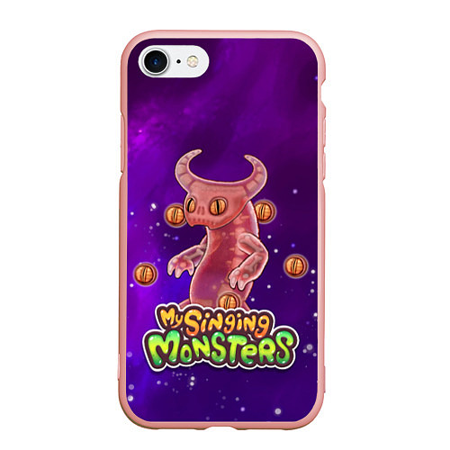 Чехол iPhone 7/8 матовый My singing monsters ЭПИЧЕСКИЙ ВУЖАС / 3D-Светло-розовый – фото 1