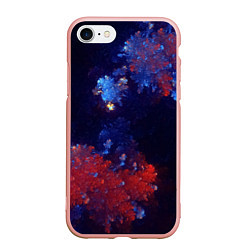 Чехол iPhone 7/8 матовый Бурлящий Коралловый Риф, цвет: 3D-светло-розовый