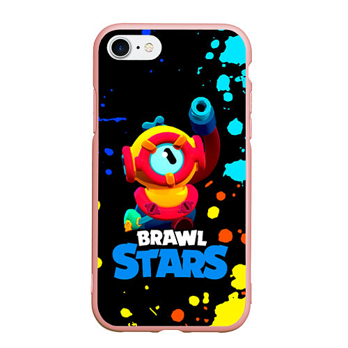 Чехол iPhone 7/8 матовый Отис Otis Brawl Stars / 3D-Светло-розовый – фото 1