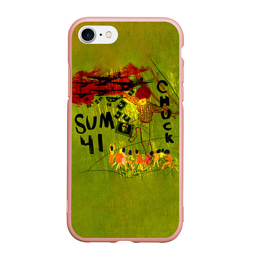 Чехол iPhone 7/8 матовый Chuck - Sum 41 / 3D-Светло-розовый – фото 1