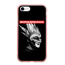 Чехол iPhone 7/8 матовый Boris Brejcha в маске, цвет: 3D-светло-розовый