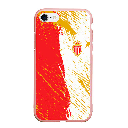 Чехол iPhone 7/8 матовый Fc monaco фк монако краска / 3D-Светло-розовый – фото 1
