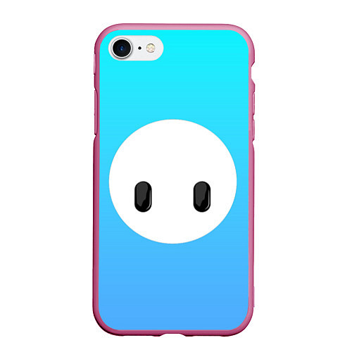 Чехол iPhone 7/8 матовый Fall Guy blue / 3D-Малиновый – фото 1