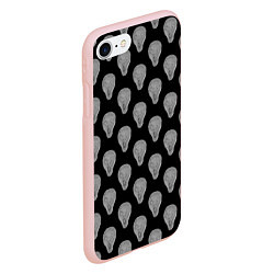 Чехол iPhone 7/8 матовый Мунк Крик принт, цвет: 3D-светло-розовый — фото 2