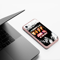 Чехол iPhone 7/8 матовый In Too Deep - Sum 41, цвет: 3D-светло-розовый — фото 2