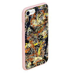 Чехол iPhone 7/8 матовый Авангардный экспрессивный паттерн Fashion trend, цвет: 3D-светло-розовый — фото 2