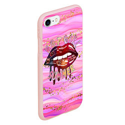 Чехол iPhone 7/8 матовый HOT GIRL SUMMER, цвет: 3D-светло-розовый — фото 2