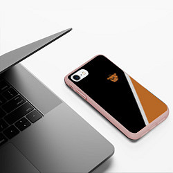 Чехол iPhone 7/8 матовый Фредди - абстракция, цвет: 3D-светло-розовый — фото 2