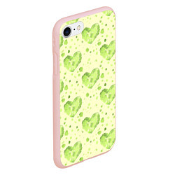 Чехол iPhone 7/8 матовый Сердце листвы, цвет: 3D-светло-розовый — фото 2