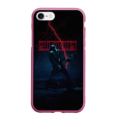 Чехол iPhone 7/8 матовый EDDIE MUNSON STRANGER THINGS / 3D-Малиновый – фото 1