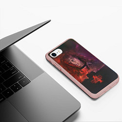 Чехол iPhone 7/8 матовый EDDIE MUNSON STRANGER THINGS 4, цвет: 3D-светло-розовый — фото 2