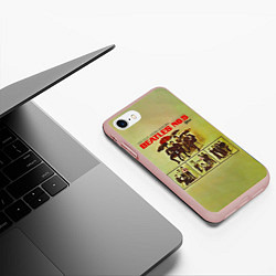 Чехол iPhone 7/8 матовый Beatles N0 5, цвет: 3D-светло-розовый — фото 2