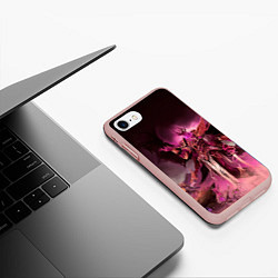 Чехол iPhone 7/8 матовый Демон-Примарх Фулгрим, цвет: 3D-светло-розовый — фото 2