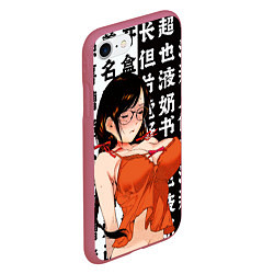 Чехол iPhone 7/8 матовый Цубаса Ханэкава - monogatari series, цвет: 3D-малиновый — фото 2