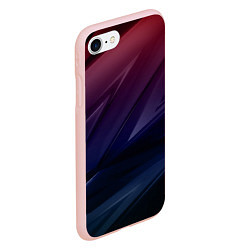 Чехол iPhone 7/8 матовый Geometry violet dark, цвет: 3D-светло-розовый — фото 2