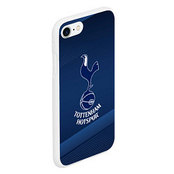 Чехол iPhone 7/8 матовый Tottenham hotspur Синяя абстракция, цвет: 3D-белый — фото 2