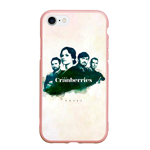 Чехол iPhone 7/8 матовый Roses - The Cranberries / 3D-Светло-розовый – фото 1