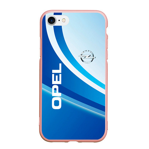 Чехол iPhone 7/8 матовый Opel абстракция / 3D-Светло-розовый – фото 1