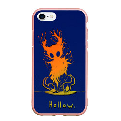 Чехол iPhone 7/8 матовый Hollow Рыцарь в оранжевом градиенте Hollow Knight