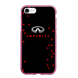 Чехол iPhone 7/8 матовый Infinity sport, цвет: 3D-малиновый