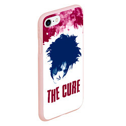 Чехол iPhone 7/8 матовый Роберт Смит The Cure, цвет: 3D-светло-розовый — фото 2