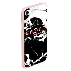 Чехол iPhone 7/8 матовый Самураи в бою, цвет: 3D-светло-розовый — фото 2