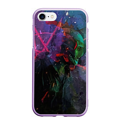 Чехол iPhone 7/8 матовый Corey Taylor-Slipknot, цвет: 3D-сиреневый