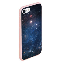 Чехол iPhone 7/8 матовый Молчаливый космос, цвет: 3D-светло-розовый — фото 2