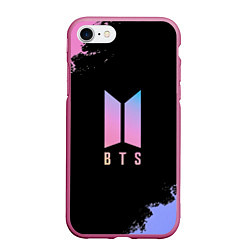 Чехол iPhone 7/8 матовый BTS Blue And Pink