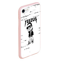 Чехол iPhone 7/8 матовый Kanye west - yeezus, цвет: 3D-светло-розовый — фото 2
