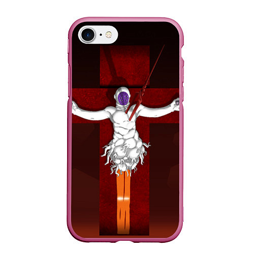 Чехол iPhone 7/8 матовый Evangelion Lilith / 3D-Малиновый – фото 1