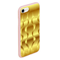 Чехол iPhone 7/8 матовый Золото абстрактная графика, цвет: 3D-светло-розовый — фото 2
