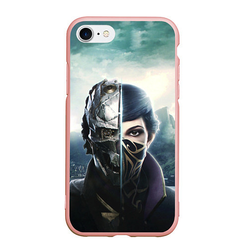 Чехол iPhone 7/8 матовый Dishonored - Эмили Колдуин / 3D-Светло-розовый – фото 1