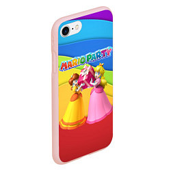 Чехол iPhone 7/8 матовый Mario Party - Nintendo, цвет: 3D-светло-розовый — фото 2