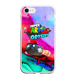 Чехол iPhone 7/8 матовый Super Mario Odyssey - Bullet Bill - Nintendo, цвет: 3D-белый