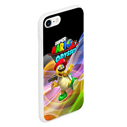 Чехол iPhone 7/8 матовый Super Mario Odyssey - Hero turtle Koopa Troopa, цвет: 3D-белый — фото 2