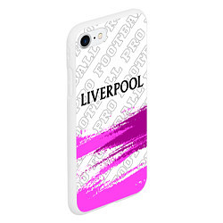Чехол iPhone 7/8 матовый Liverpool pro football: символ сверху, цвет: 3D-белый — фото 2