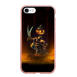 Чехол iPhone 7/8 матовый Пугало с ножницами - Halloween