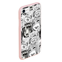 Чехол iPhone 7/8 матовый Девушки из Ахегао, цвет: 3D-светло-розовый — фото 2