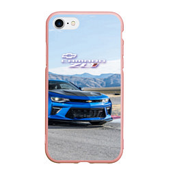 Чехол iPhone 7/8 матовый Chevrolet Camaro ZL 1 - Motorsport, цвет: 3D-светло-розовый