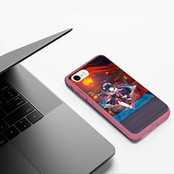 Чехол iPhone 7/8 матовый Юнь Цзинь в примогеме, цвет: 3D-малиновый — фото 2
