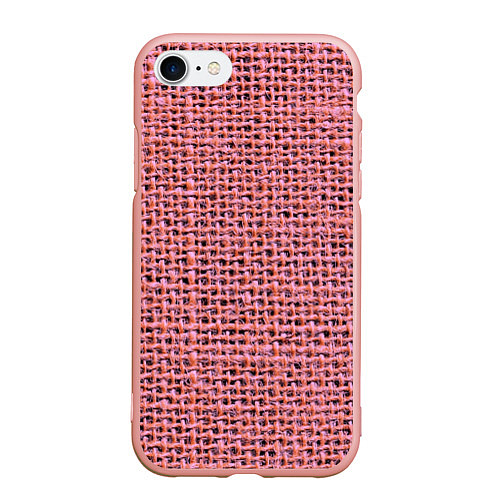 Чехол iPhone 7/8 матовый Вязка / 3D-Светло-розовый – фото 1