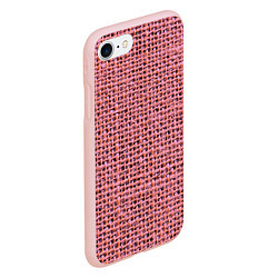 Чехол iPhone 7/8 матовый Вязка, цвет: 3D-светло-розовый — фото 2