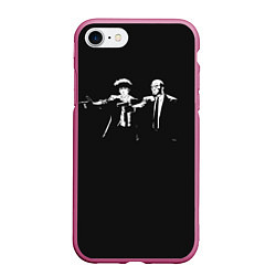 Чехол iPhone 7/8 матовый Cowboy bebop, цвет: 3D-малиновый