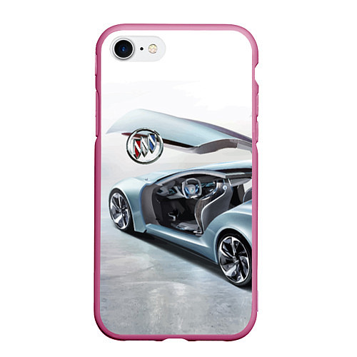 Чехол iPhone 7/8 матовый Buick Riviera Concept / 3D-Малиновый – фото 1