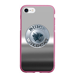 Чехол iPhone 7/8 матовый Buick Wildcat - emblem, цвет: 3D-малиновый